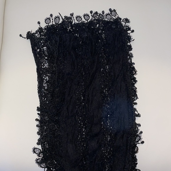 🔴4/$16: Black Lace Charming Charlie Scarf - Picture 4 of 4